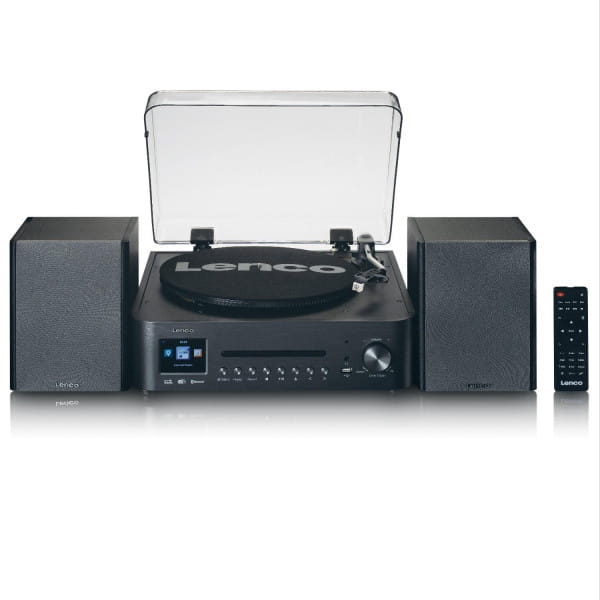 MC-460BK Hifi-Set mit Internet-/ DAB+/ FM-Radio, CD-MP3-Player, Plattenspieler, Bluetooth und USB B-Ware