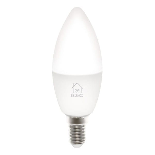 Smarte E14 LED Kerze LED Lampe (TUYA, Sprachsteuerung, für E14 Sockel, Farbtemperatur 2700 K-6500 K, 5 Watt Leistung)