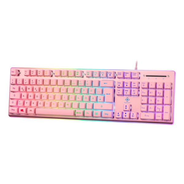 Gaming Tastatur (Membran, Aluminium, RGB, Anti-Ghosting)