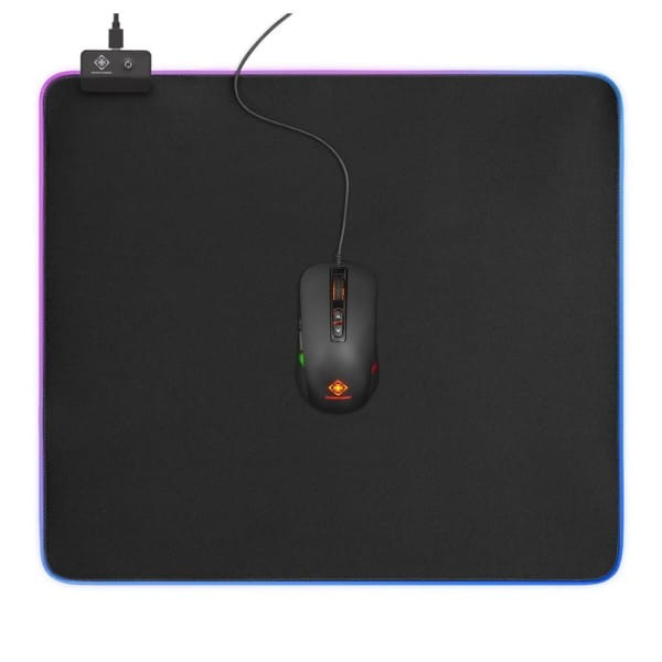 XXL Gaming Mauspad RGB (45 x 40cm , 6 x RGB-Modi, 7 x Static-Modi)