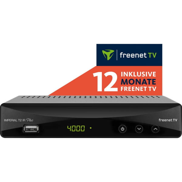 Imperial T2 IR Plus, DVB-T2 Receiver mit integriertem freenet TV Entschlüsselungssystem Bild 1